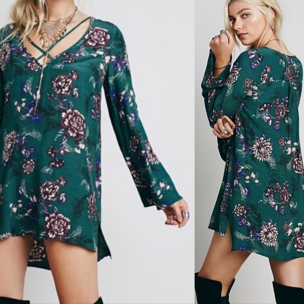 FREE PEOPLE Heart Beat Floral Tunic Top